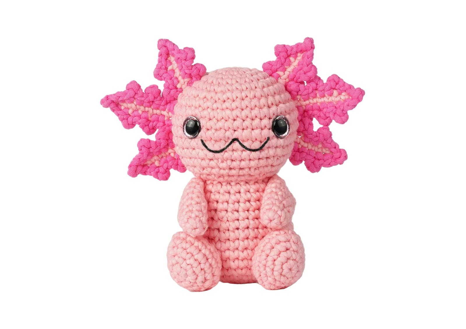 Zestaw do Szydełkowania Maskotka: Mały różowy aksolot (Kawaii DIY)